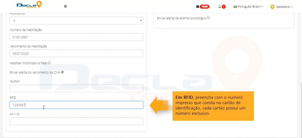 Cadastro De Motoristas Tutorial Declatrack Rastreamento Veicular 6412